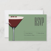 Espresso Martini Cocktailparty RSVP Kaartje (Voorkant)