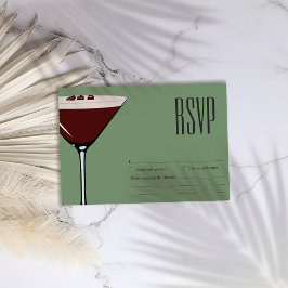 Espresso Martini Cocktailparty RSVP Kaartje