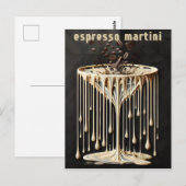 Espresso Martini Cocktailuur Briefkaart (Voorkant / Achterkant)