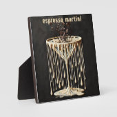 Espresso Martini Cocktailuur Fotoplaat (Voorkant)