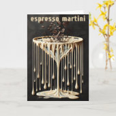Espresso Martini Cocktailuur Kaart (Gele Bloem)