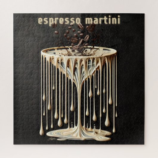 Espresso Martini Cocktailuur Legpuzzel (Verticaal)