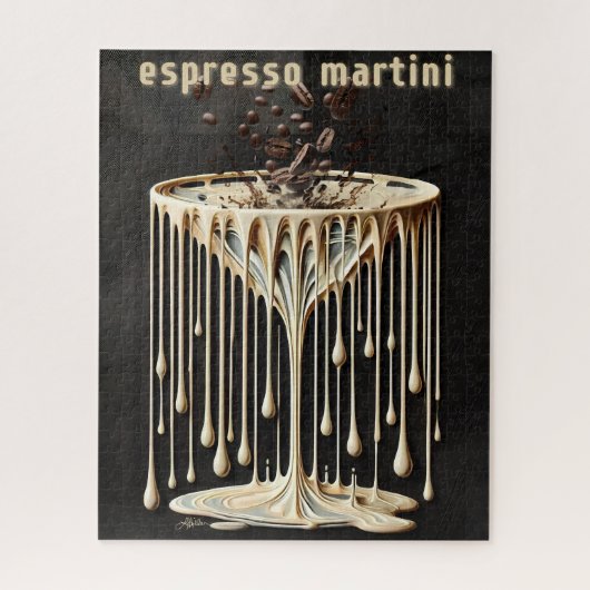 Espresso Martini Cocktailuur Legpuzzel (Verticaal)