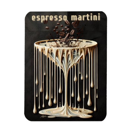 Espresso Martini Cocktailuur Magneet (Verticaal)