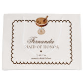 Espresso Martini Coffee Bruidsmeisje Bedankt Groot Cadeauzakje (Voorkant)