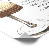 Espresso Martini Date Night Ideas Sign Poster (Hoek)