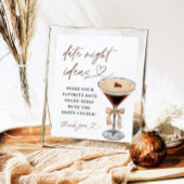 Espresso Martini Date Night Ideeën Sign Poster