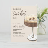 Espresso Martini Een beetje ouder verjaardagsfeest Kaart (Staand voorkant)
