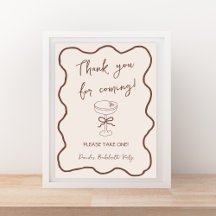 Espresso Martini Hand getrokken Bachelorette Favor