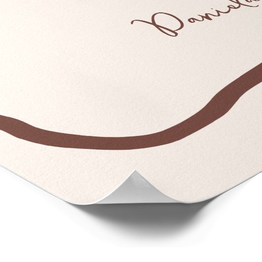 Espresso Martini Hand getrokken Bachelorette Favor Poster (Hoek)