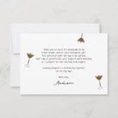 Espresso Martini handgetekend Vrijgezellenfeest Bedankkaart (Achterkant)