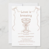 Espresso Martini handgetekend Vrijgezellenfeest Kaart (Voorkant)