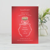 Espresso Martini Kerstdiner Uitnodiging (Staand voorkant)