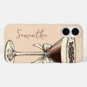 Espresso Martini Koffieliefhebber gepersonaliseerd Case-Mate iPhone Case (Achterkant (horizontaal))