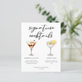 Espresso Martini Lemon Drop Cocktails Menu (Staand voorkant)