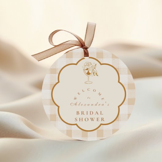 Espresso Martini Liefde is in de Lucht Bruidsborre Ronde Sticker