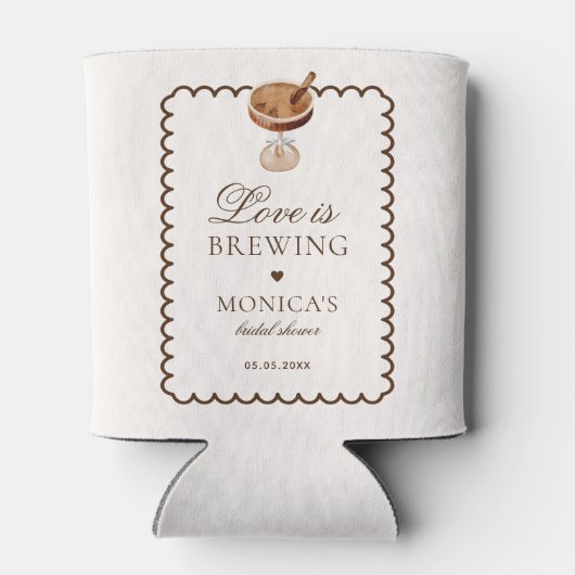 Espresso Martini Liefde is in de lucht Bruidsfavor Blikjeskoeler (Achterkant)