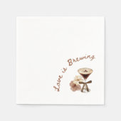 Espresso Martini Liefde is in de Lucht Servet (Voorkant)