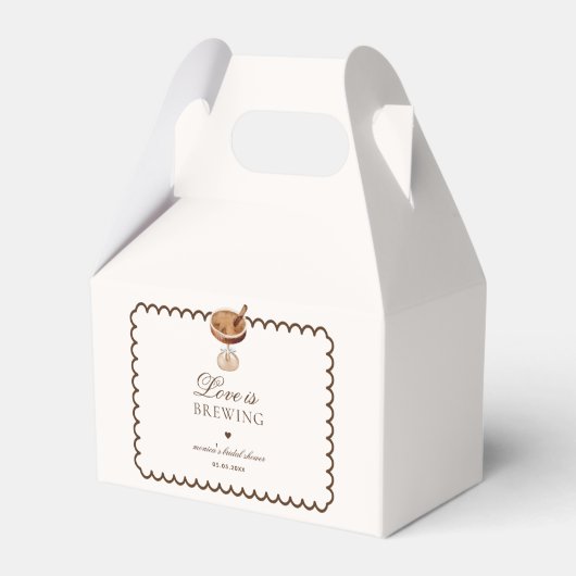 Espresso Martini Liefde is Vrijgezellenfeest brouw Bedankdoosjes (Voorkant Zijde)