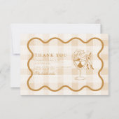 Espresso Martini Liefde is Vrijgezellenfeest brouw Bedankkaart (Voorkant)