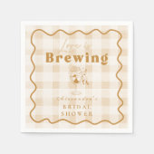 Espresso Martini Liefde is Vrijgezellenfeest brouw Servet (Voorkant)