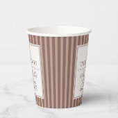 Espresso Martini Love Brewing Coffee Bridal Shower Papieren Bekers (Links)