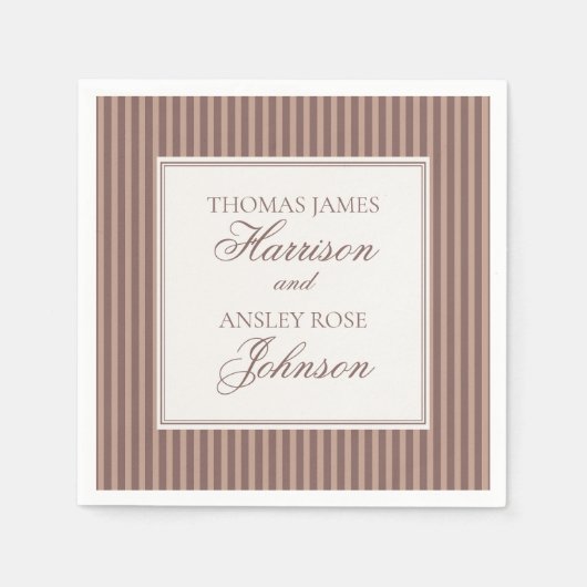 Espresso Martini Love Brewing Coffee Wedding Servet (Voorkant)