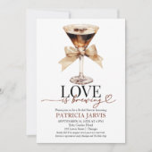 Espresso Martini Love brouwt Vrijgezellenfeest Kaart (Voorkant)