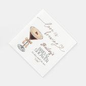 Espresso Martini Love brouwt Vrijgezellenfeest Servet (Hoek)