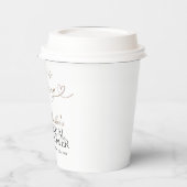 Espresso Martini Love Is Brewing Bridal Shower Papieren Bekers (Links)