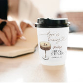 Espresso Martini Love Is Brewing Bruidsfeest Papieren Bekers