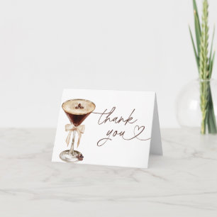 Espresso Martini Love Is Brewing Bruiloftsborrel Bedankkaart