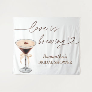 Espresso Martini Love Is Brewing Bruiloftsborrel Wandkleed