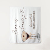 Espresso Martini Love Is Brewing Bruiloftsborrel Wandkleed (Voorkant)