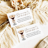 Espresso Martini Love is Brewing Recept Verzoek Informatiekaartje