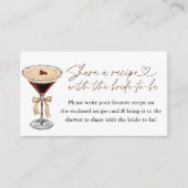 Espresso Martini Love is Brewing Recept Verzoek Informatiekaartje (Voorkant)