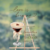 Espresso Martini Love is het brouwen van bruidsdou Acryl Bord (Neutraal)