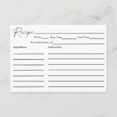 Espresso Martini Love is het brouwen van recepten Informatiekaartje (Voorkant)