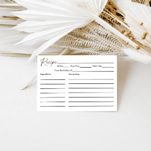 Espresso Martini Love is het brouwen van recepten Informatiekaartje