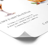 Espresso Martini Mai Tai Cocktails Trouwmenu Poster (Hoek)