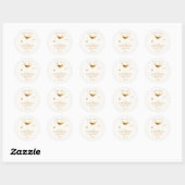 Espresso Martini Meisjesuitje Ronde Sticker (Vel)
