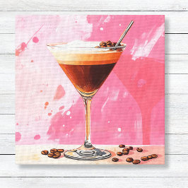 Espresso Martini met koffiebonen Canvas