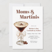 Espresso Martini Moederdag Cocktail Party Kaart (Voorkant)
