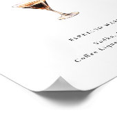 Espresso Martini na het eten Drink Poster (Hoek)