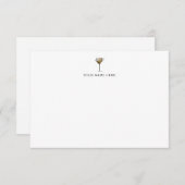 Espresso Martini Notecard Bedankkaart (Voorkant / Achterkant)