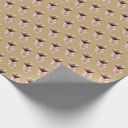 Espresso Martini Patroon Cadeaupapier (Hoek)