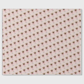 Espresso Martini Patroon Roze Cadeaupapier (Vlak)