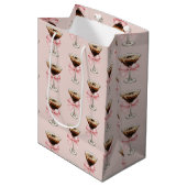 Espresso Martini Patroon Roze Medium Cadeauzakje (Voorkant Gekanteld)
