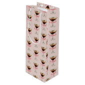 Espresso Martini Patroon Roze Wijn Cadeautas (Voorkant Gekanteld)