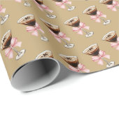 Espresso Martini Pattern Cadeaupapier (Rol Hoek)